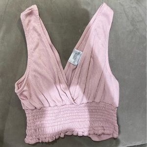 Urban Outfitters pink crop top